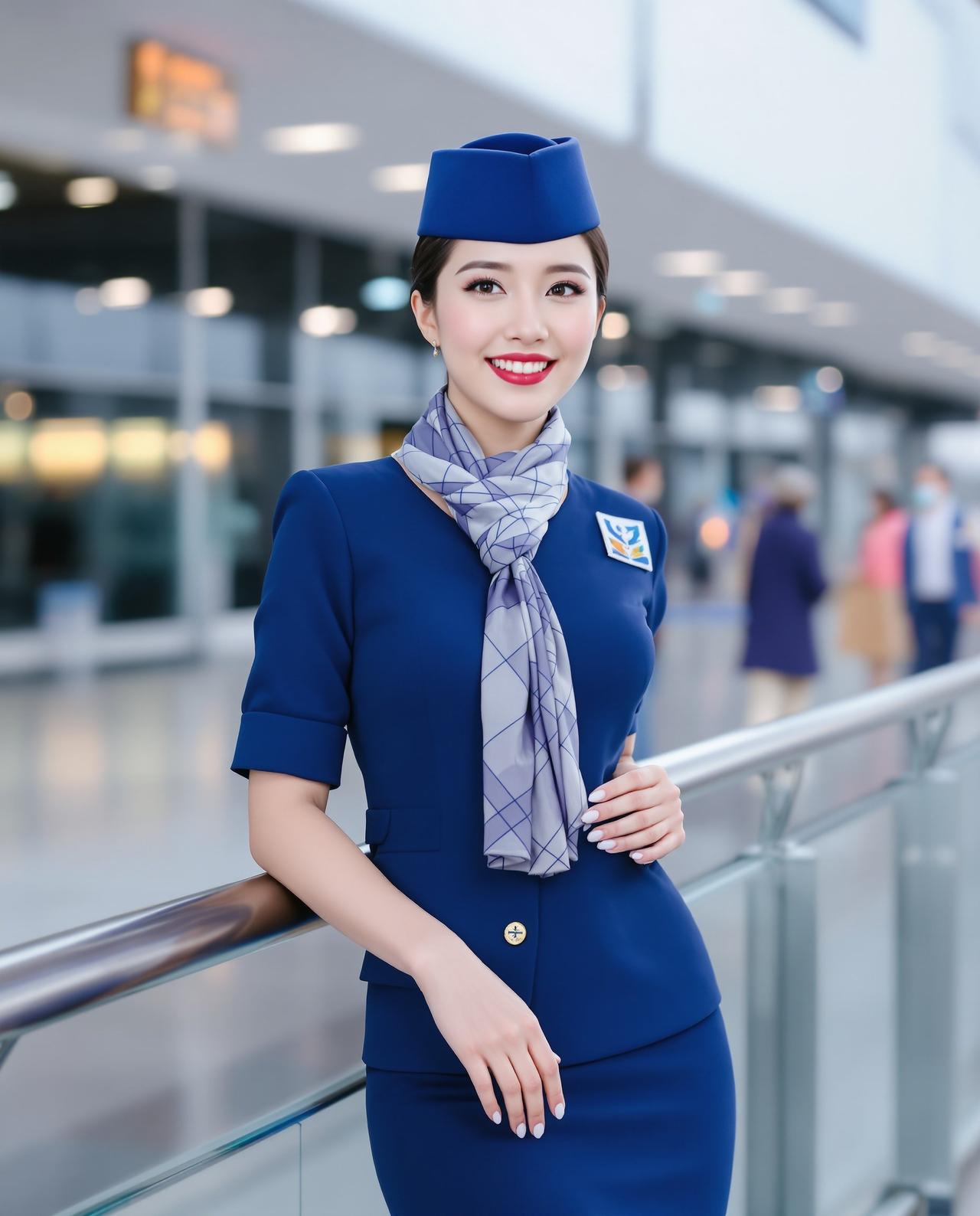 空乘魅力 - cos美图 - 精选高清cosplay美图欣赏二次元动漫角色还原写真合集唯美写真 空乘魅力 - 陈蓝天 - 制服诱惑写真